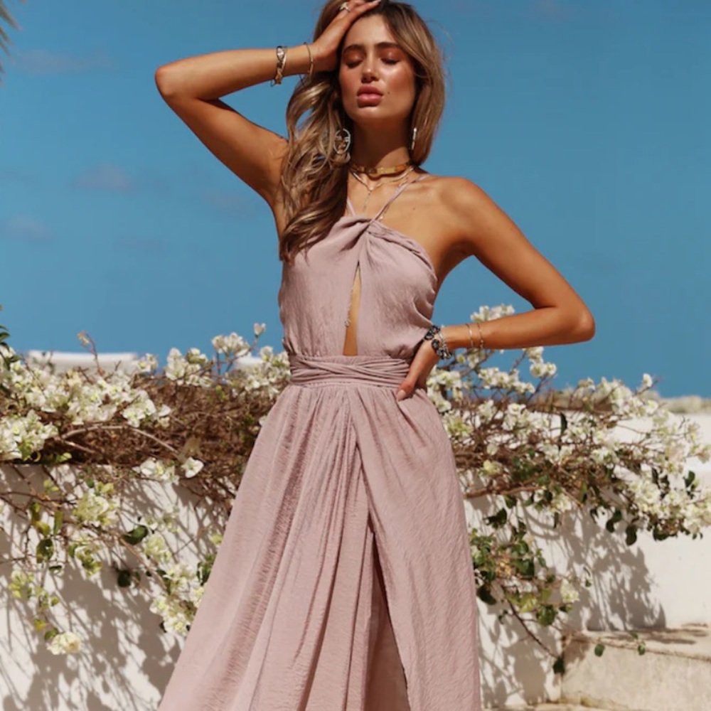 STOP MOTION MAXI DRESS MOCHA